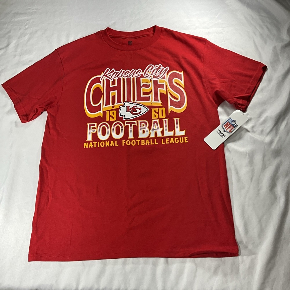 NFL Team Apparel, Kansas City Chiefs Football Red Graphic Shirt Kids Large 14/16